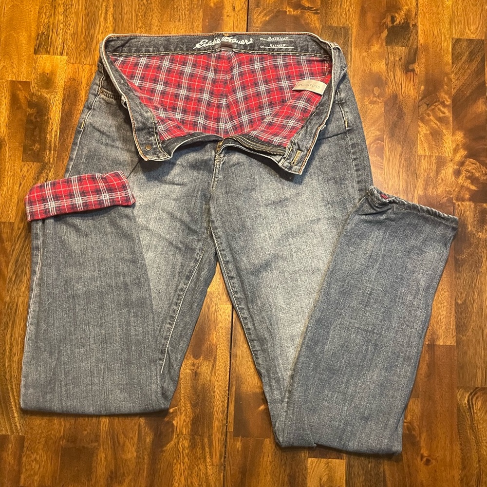 Eddie Bauer Flannel Lined Jeans